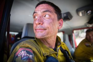 Firefighter at Butte Fire