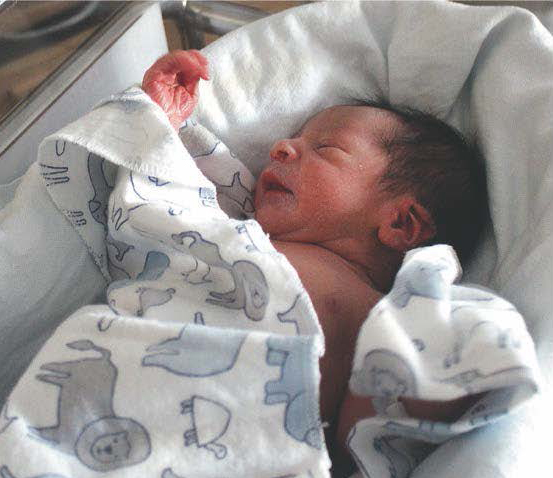 Sutter Maternity & Surgery Center's first baby of 2018, Elijah Salmudio.
