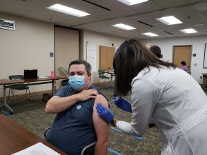 First frontline worker in the Sutter Health system receives the COVID-19 vaccine