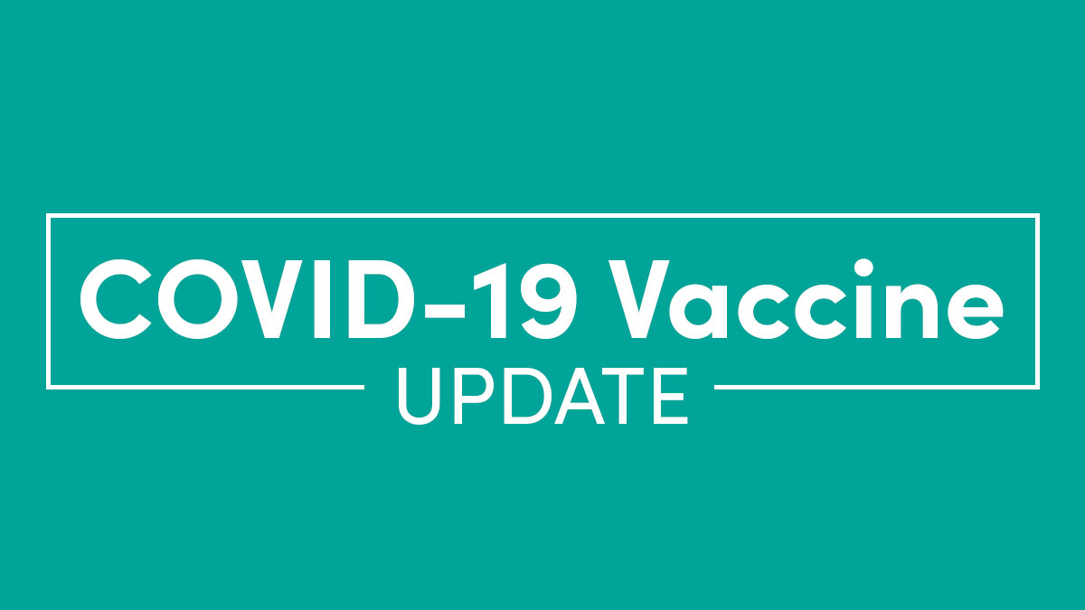 Text: COVID-19 Vaccine Update