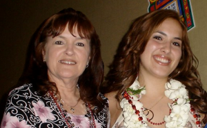 Julie Montiel and her mother