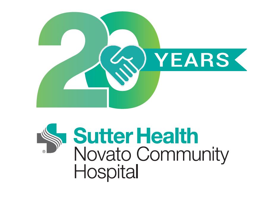 Novato Community Hospital 20th Anniversary logo