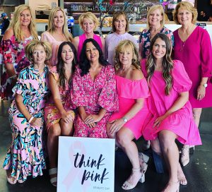 Women in pink dresses
