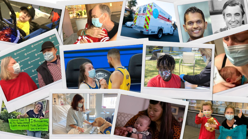 Collage of photos for Vitals first year story.