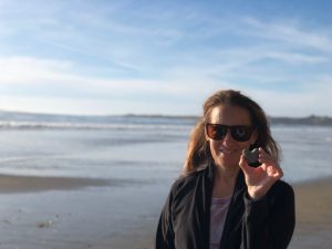 Photo of Leigh-Anne Lehrman at the beach