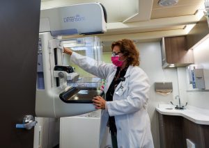The Carol Ann Read Breast Health Center mobile mammography vehicle brings the latest in breast cancer screening technology to the community.