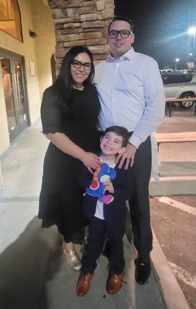 Anthony and Lisa Lopez with their son, Abraham.
