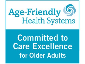Age Friendly Health diagram that includes the 4Ms model