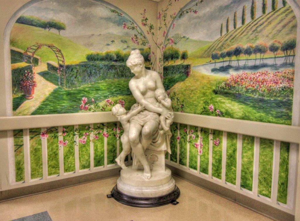 Statue at hospital