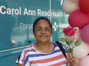 Portrait of Esther Figueroa at the Carol Ann Read breast health Program Mobile Mammography Screening Event
