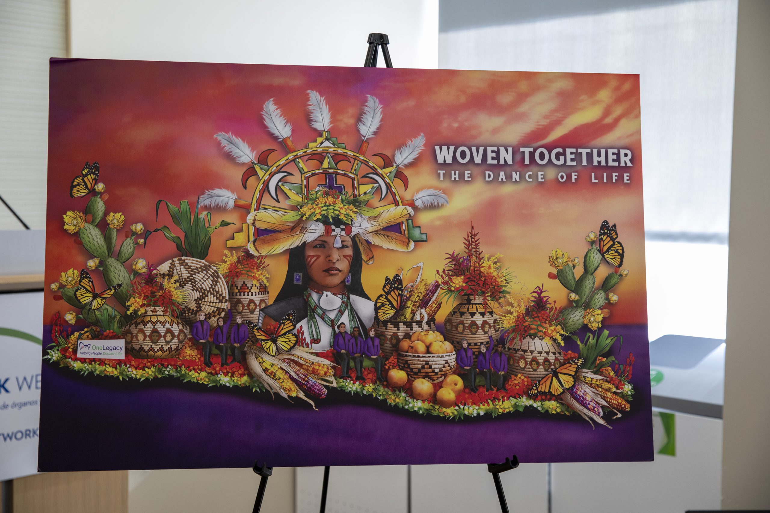 A colorful rendering of a parade float for the 2024 Rose Parade