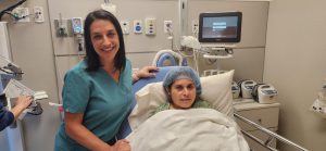 Dr. Kassis and Maria pre-surgery photo