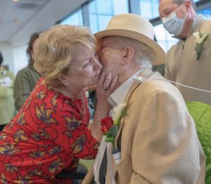 Newlyweds Ed and Lucy Dugan Share a Kiss in the Eden Medical Center ICU