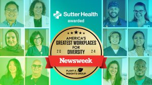 graphic with the award badge for Best Workplaces for Diversity