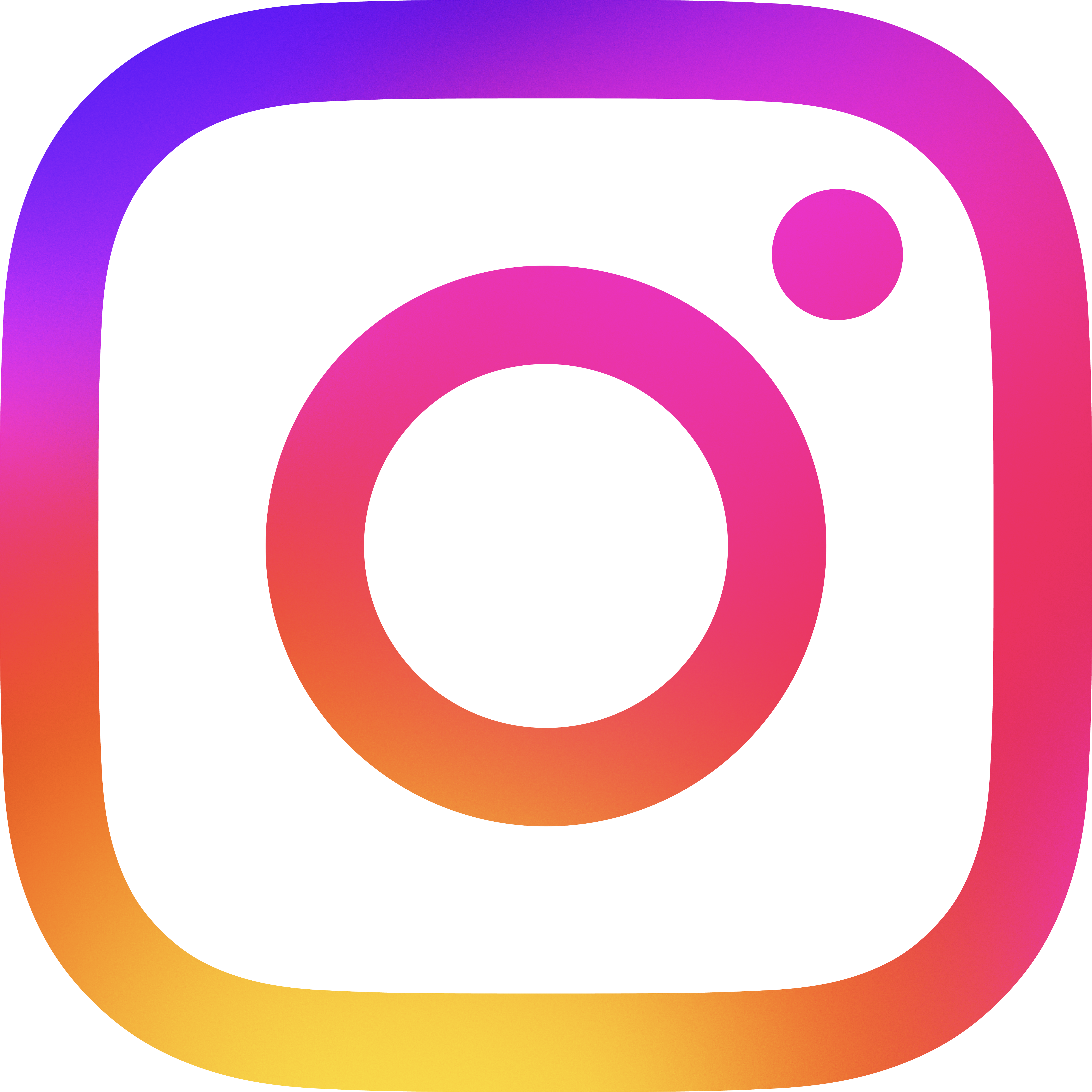 An image of the multi-colored gradient Instagram logo