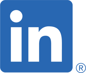An image of the blue and white LinkedIn logo