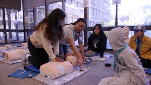 Kids from the SF Boys and Girls Club Learn About CPR at Youth Enrichment Event