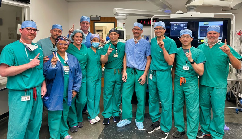 Surgery team in operating room