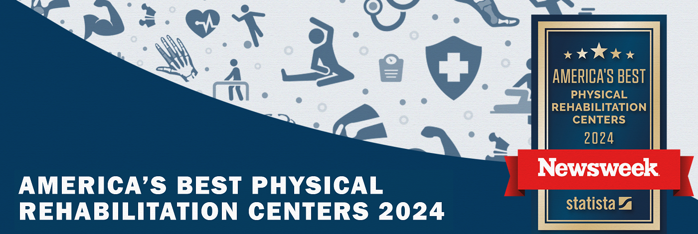 Graphic that reads America's Best Physical Rehabilitation Centers 2024