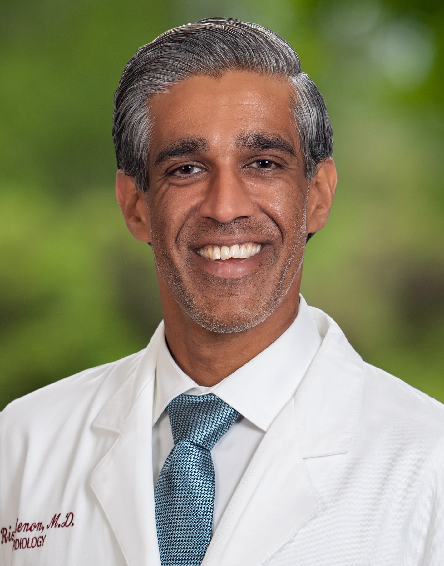 Male doctor in white lab coat