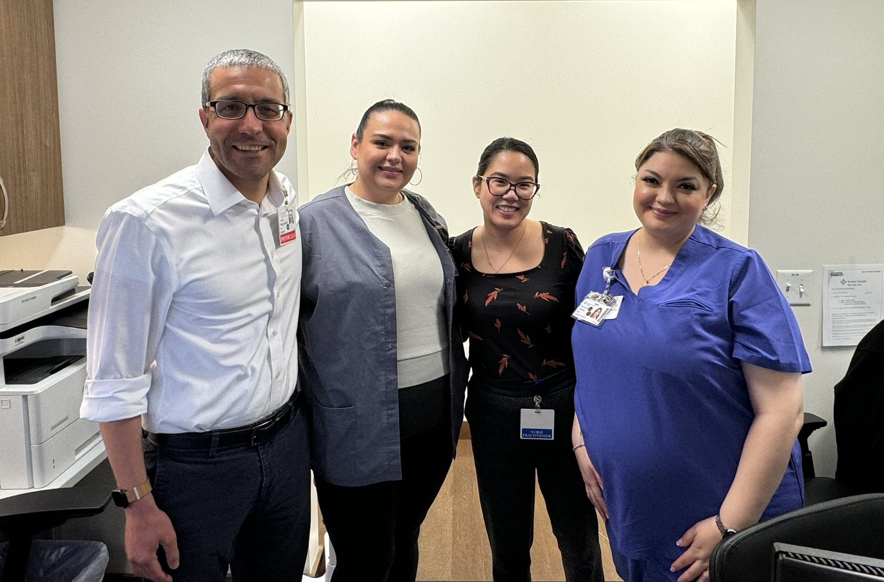 medical staff group shot