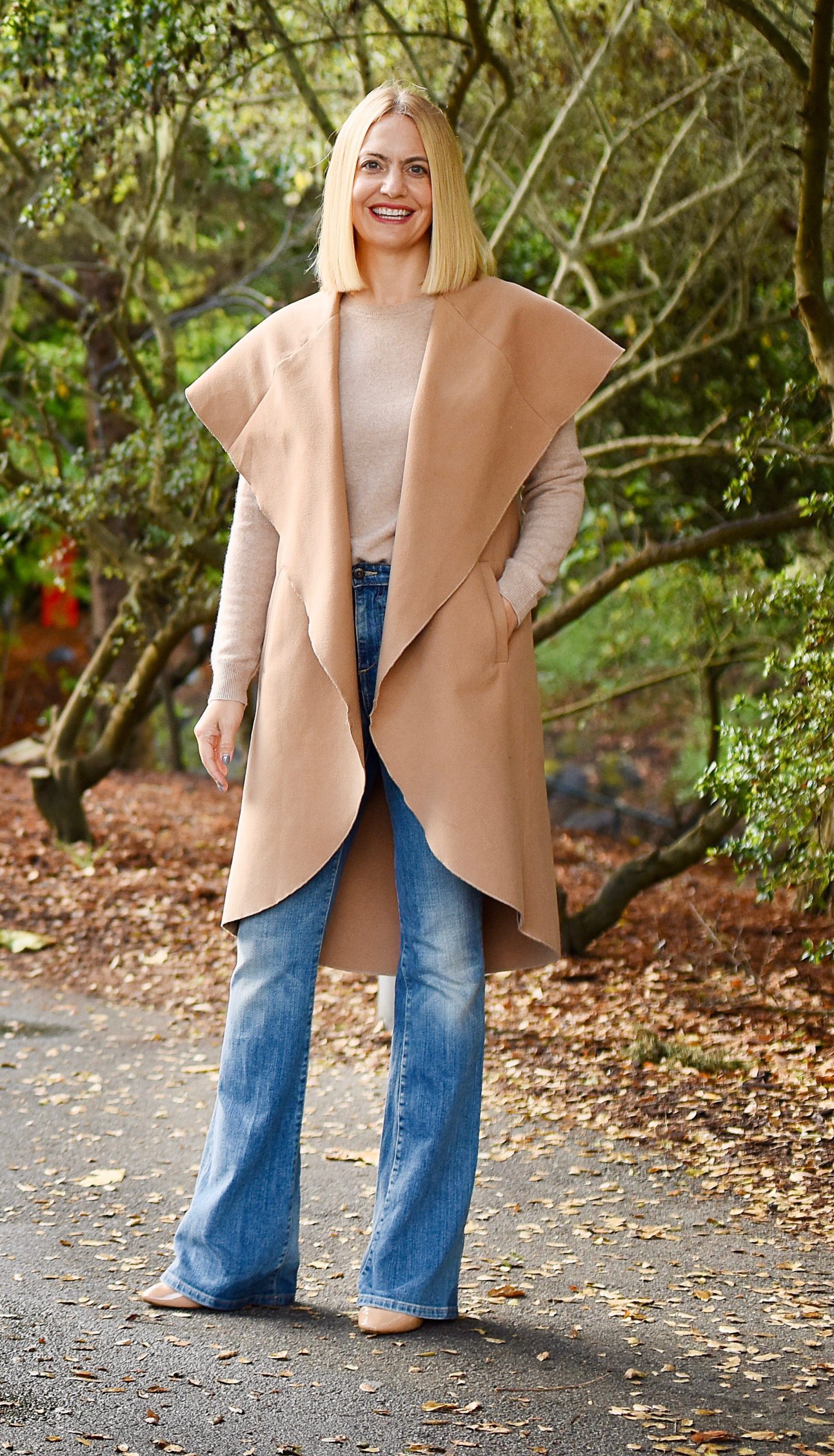 Woman standing in a park