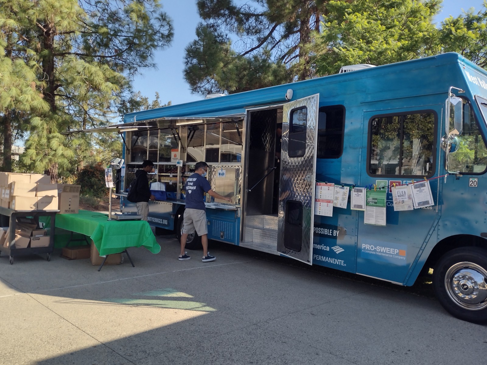 West Valley Community Services’ Park-It Market, a bright blue customized food truck that’s feeding those in need.