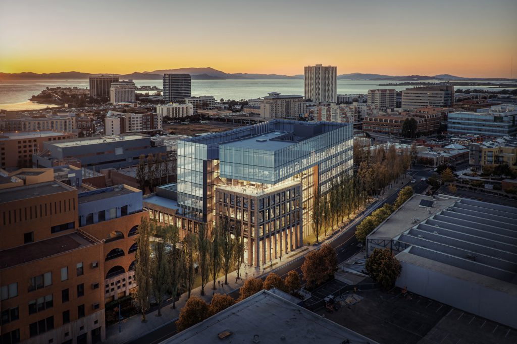 Aerial photo of future Sutter Emeryville Campus location