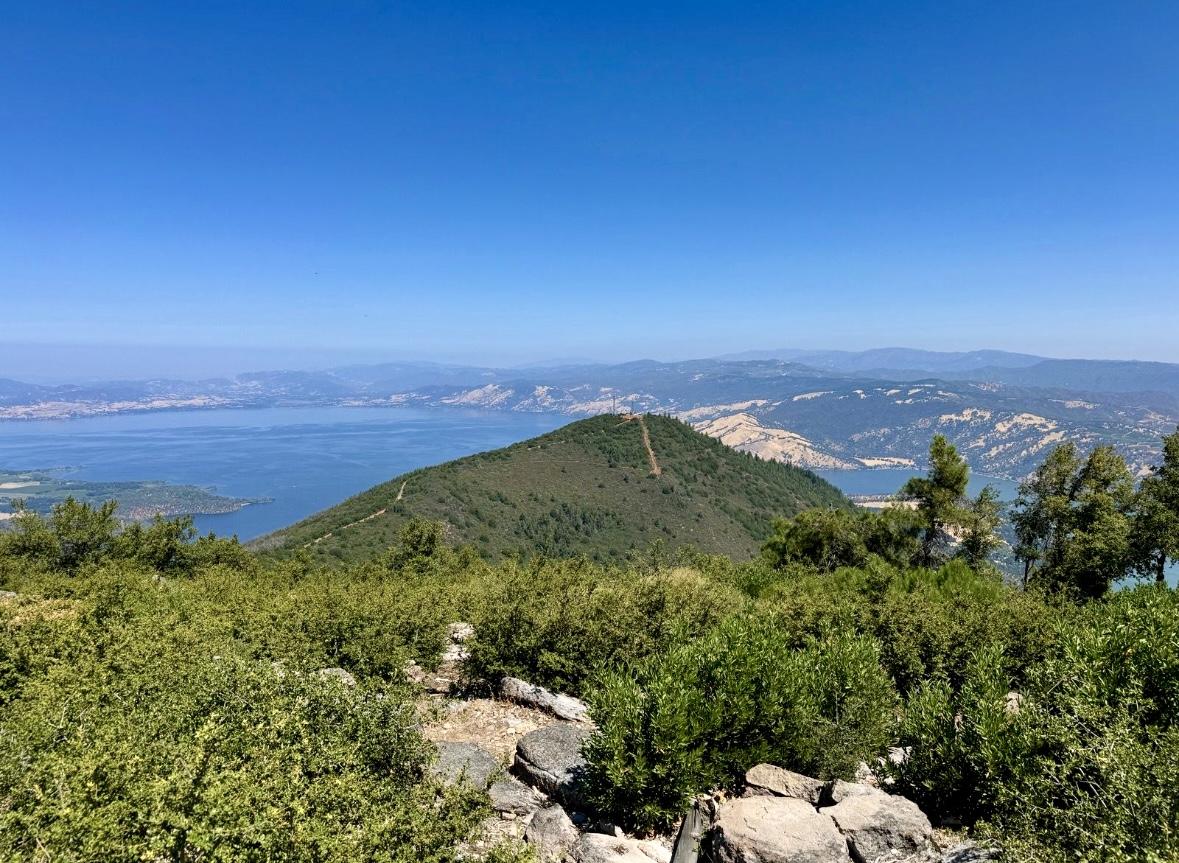 View of Clear Lake from Mount Konocti in Lake County, CA