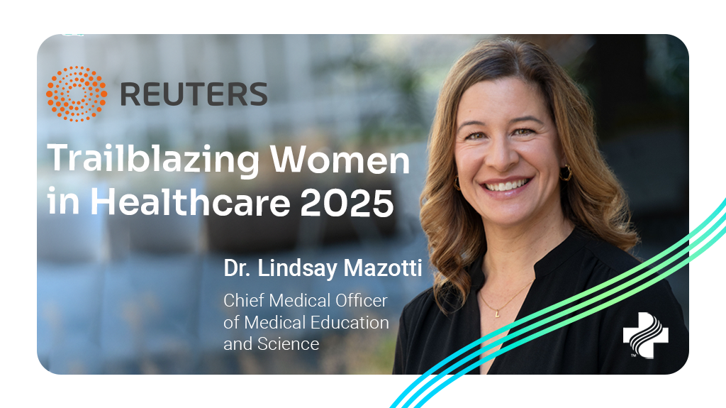 Dr. Lindsay Mazotti Reuters' Trailblazing Women in Healthcare 2025