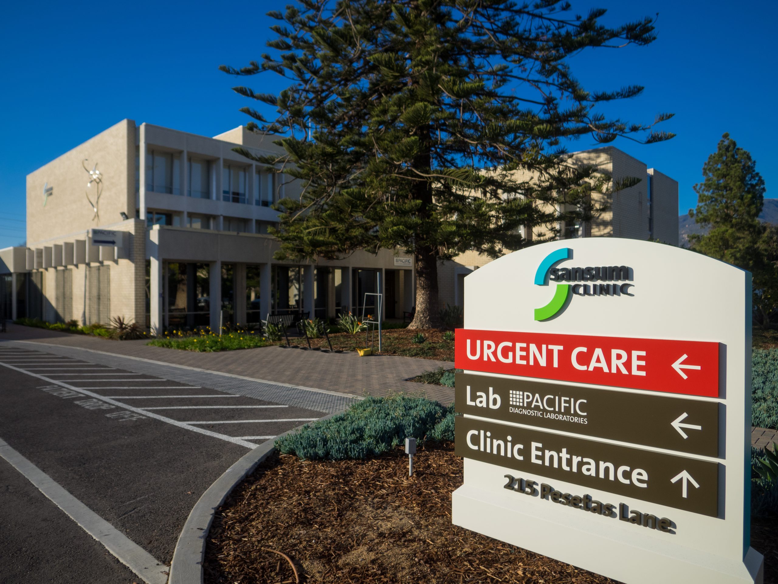 Street view of Sansum Clinic Urgent Care in Santa Barbara