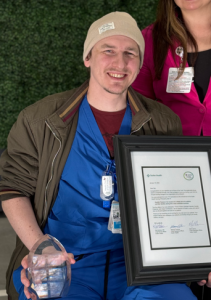 Nurse with awards