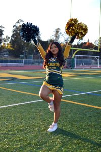 Franchesca Lising poses for her cheerleading photo.