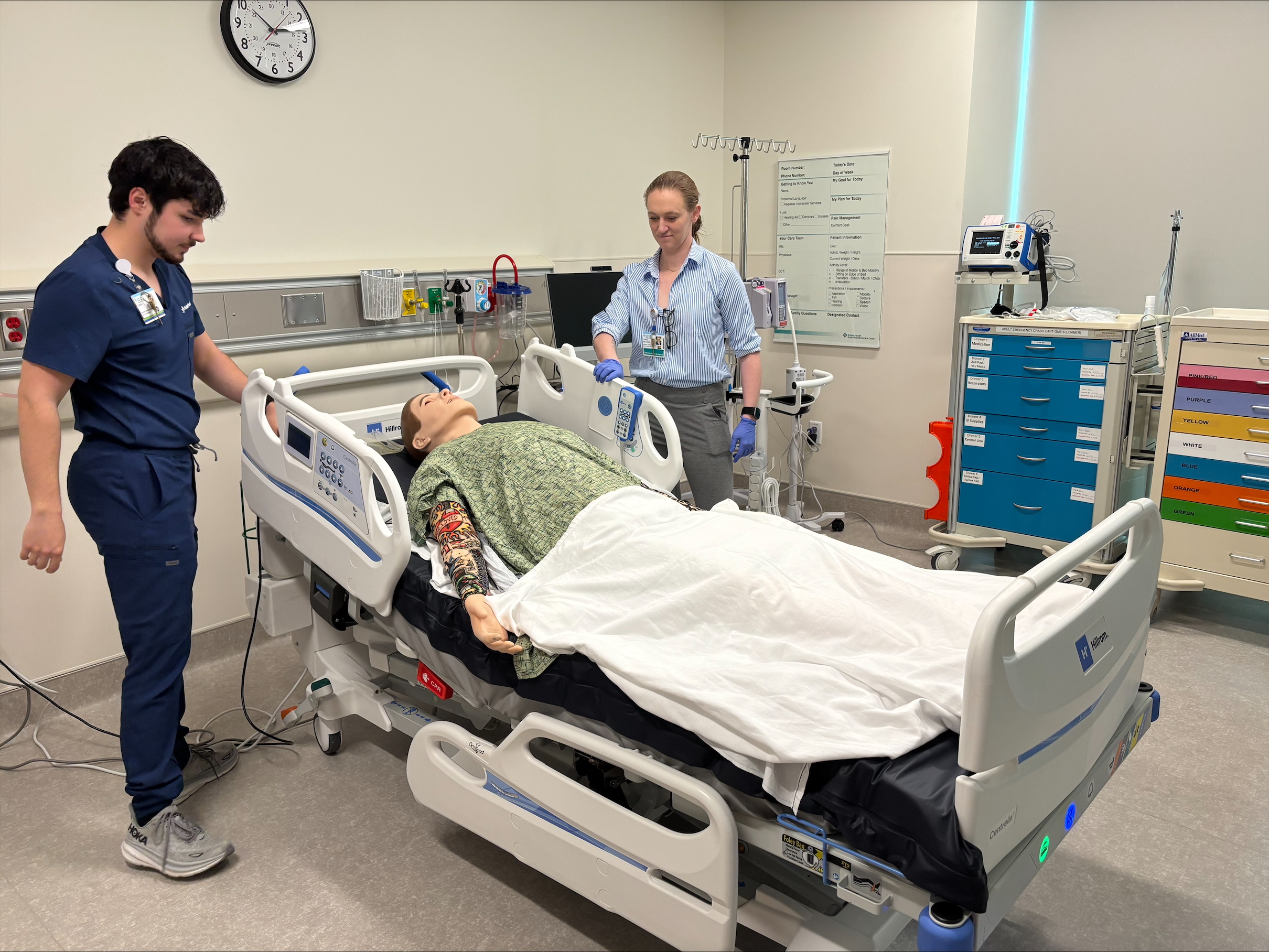 Sutter employees provide a tour of the sim lab at SRMC