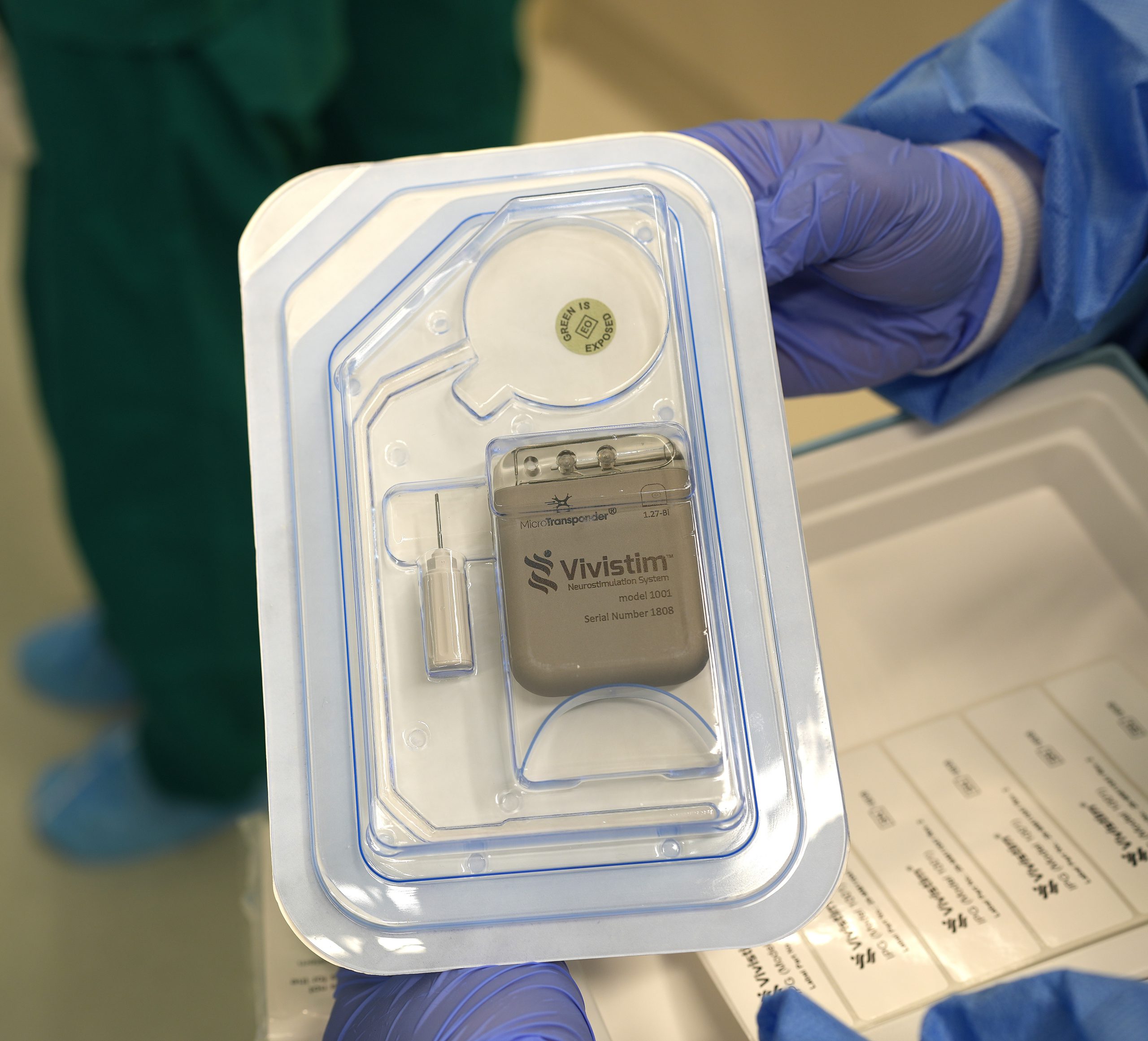 Medical device in the packaging