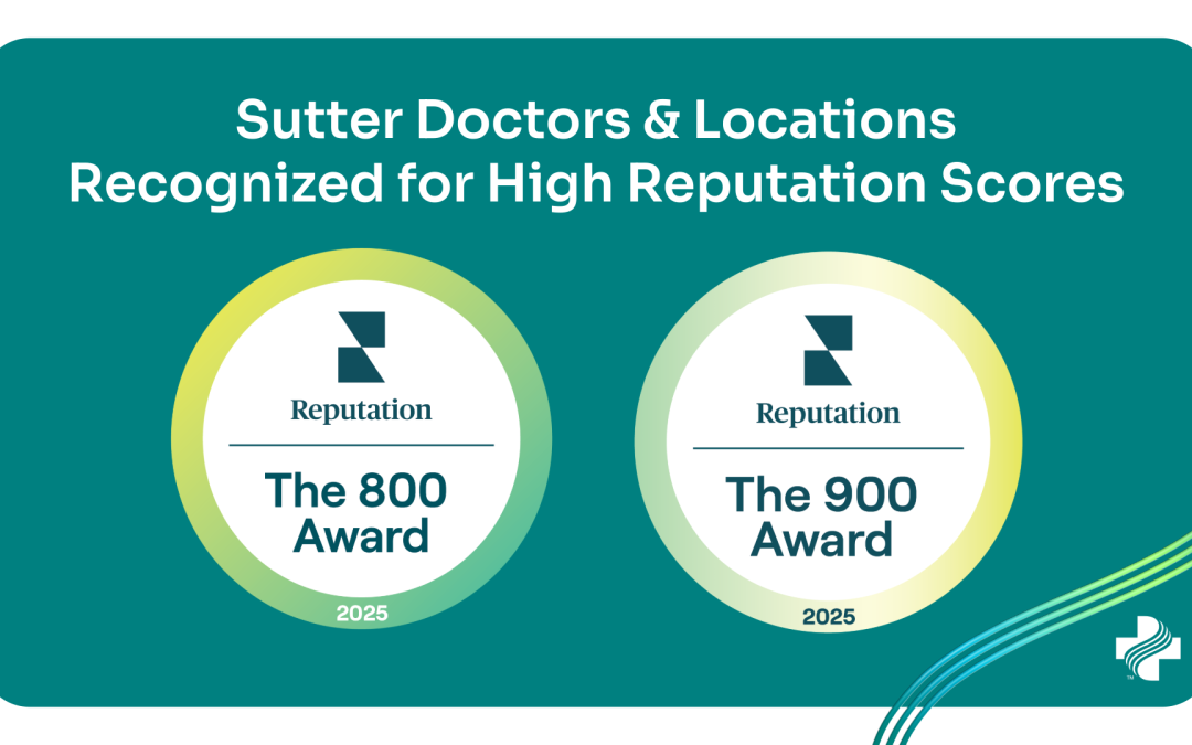 Sutter Health Recognized for Outstanding Patient Satisfaction