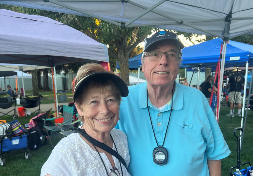 Dr. David Verhaag and Bonnie, his wife, enjoy a day at the park.