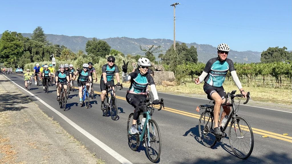 Sutter Health team riders at 2025 Rock the Ride