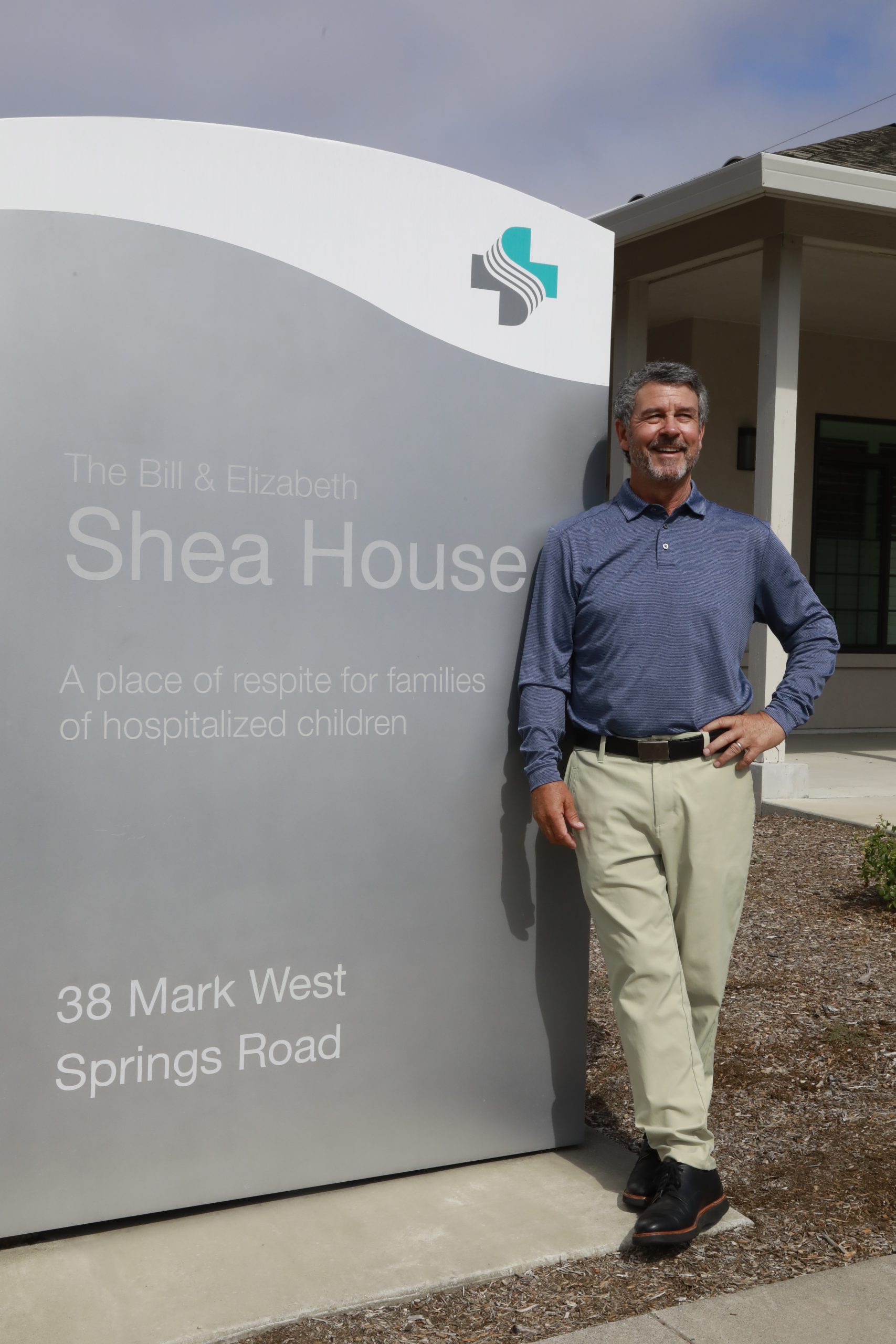 Mike Feeney stands outside the Sutter Santa Rosa Regional Hospital Shea House