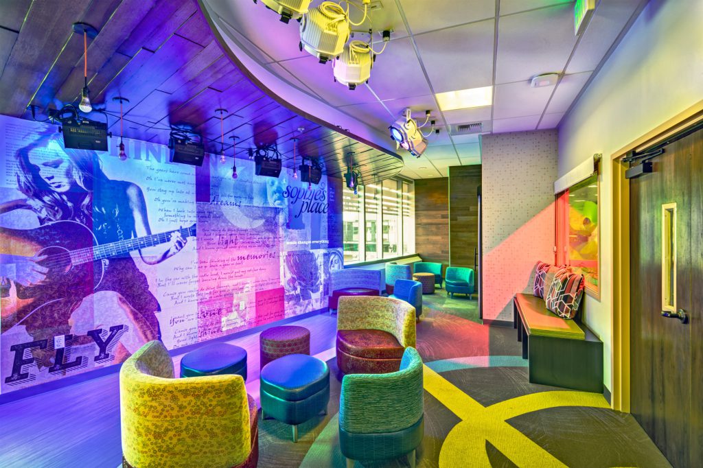 Sophie's Place music therapy room