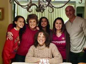 Nicole Flowers with family.