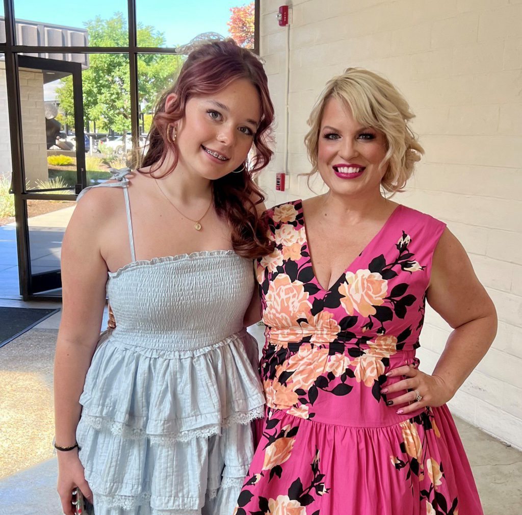 Amy Reeve and her daughter Paislee