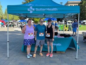 Tim, his wife, and a coworker. 