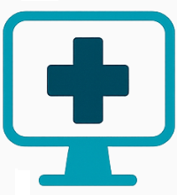 Icon that signifies integrated EHR and secure referrals
