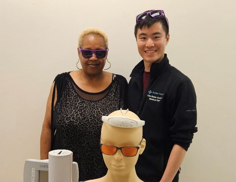 Desma Golden and Doctor Victor Wang Portrait of patient Desma Golden and Dr. Victor Wang