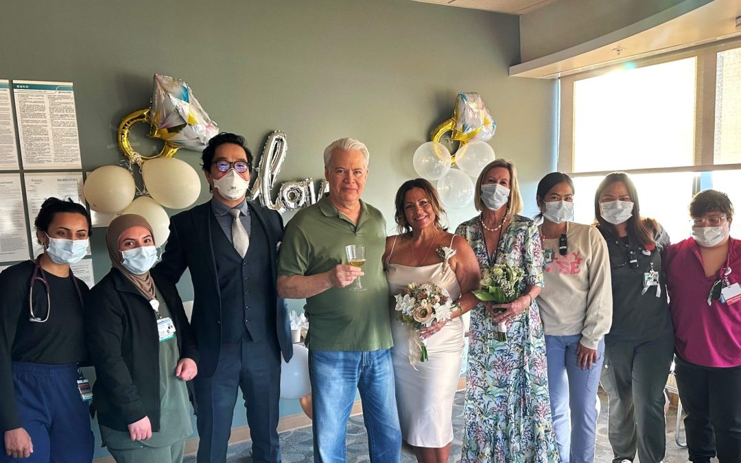 Caregivers Support a Special Patient Wedding