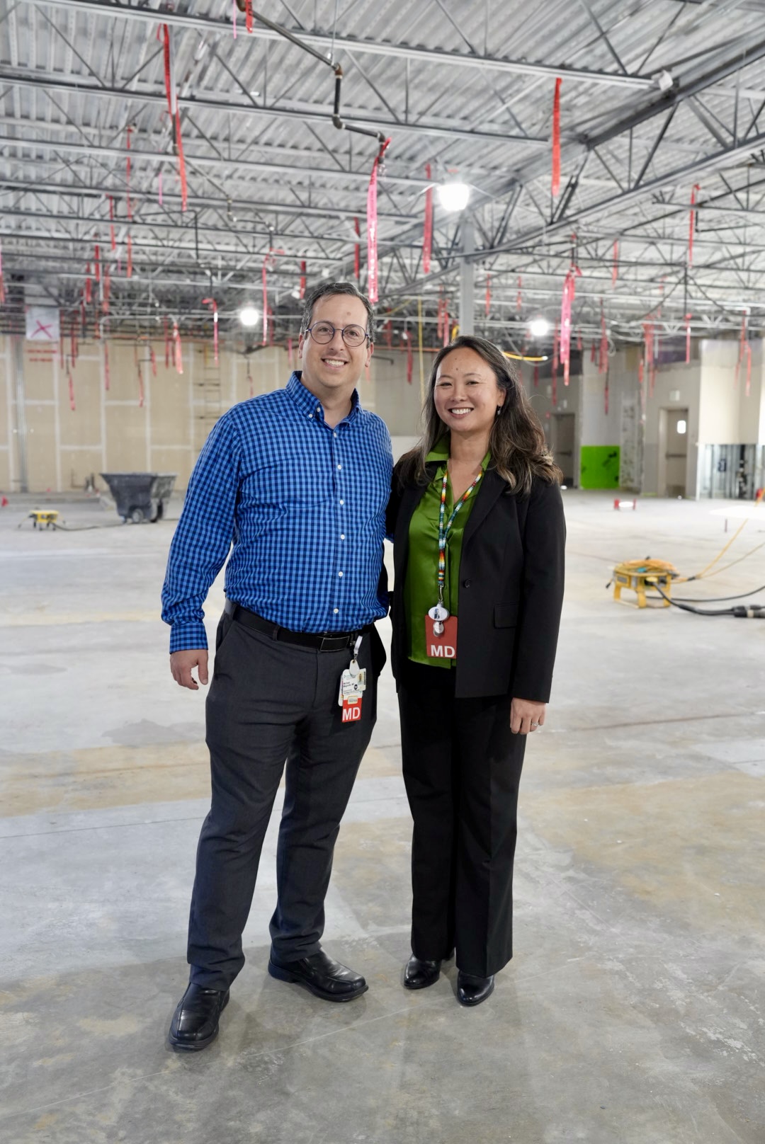 Dr. Michael Magnotti, CEO of Sutter Medical Group of the Redwoods, stands with Dr. Emily Conway, the medical group's chief medical officer.