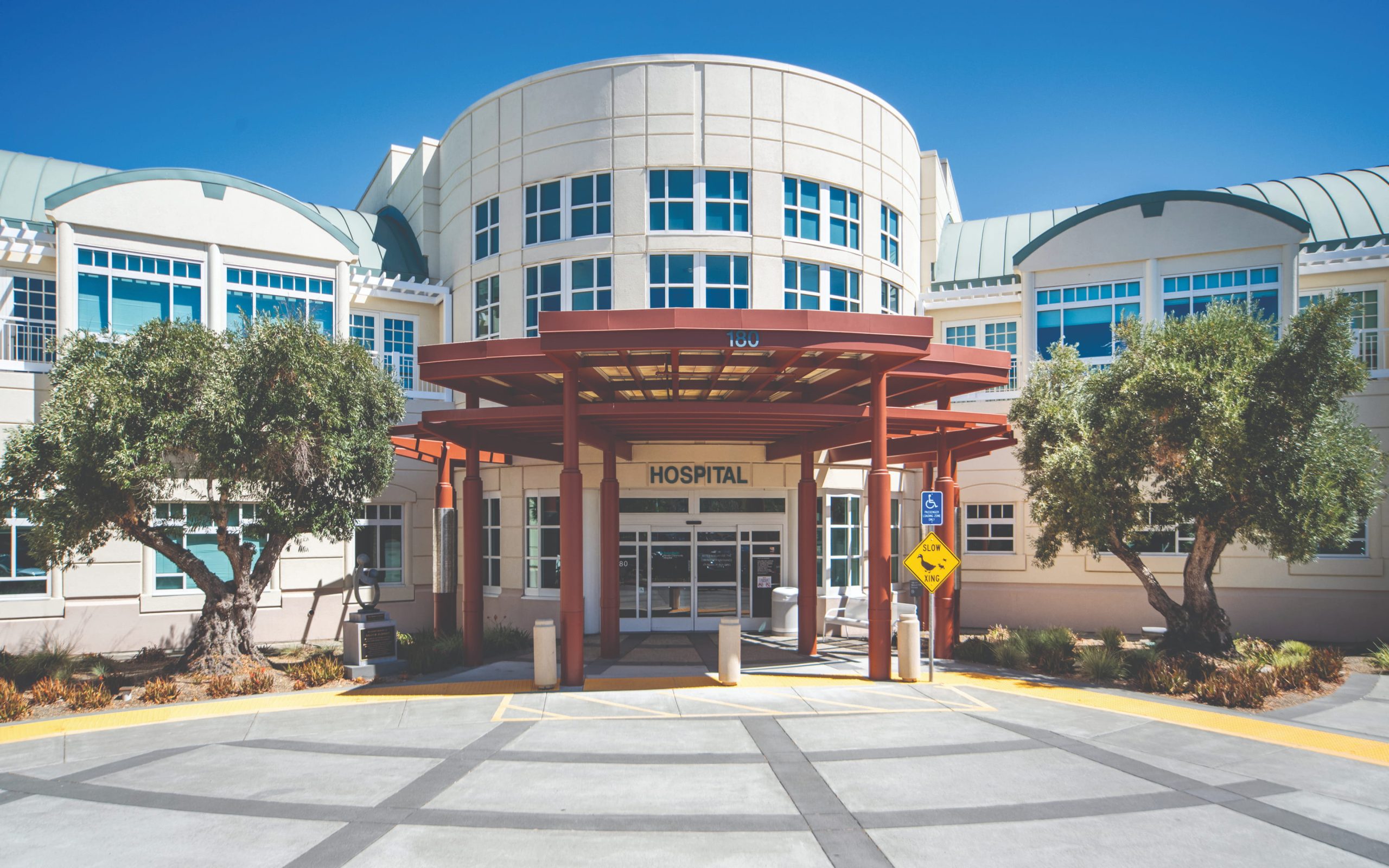 Sutter's Novato Community Hospital entrance at 180 Rowland Way
