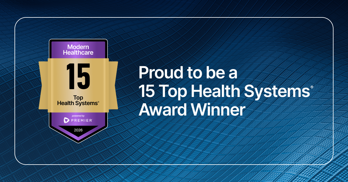 Premier 15 Top Health Systems Winner