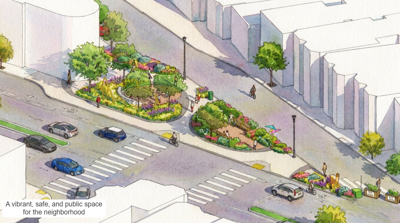 Guerrero Plaza rendering aerial view